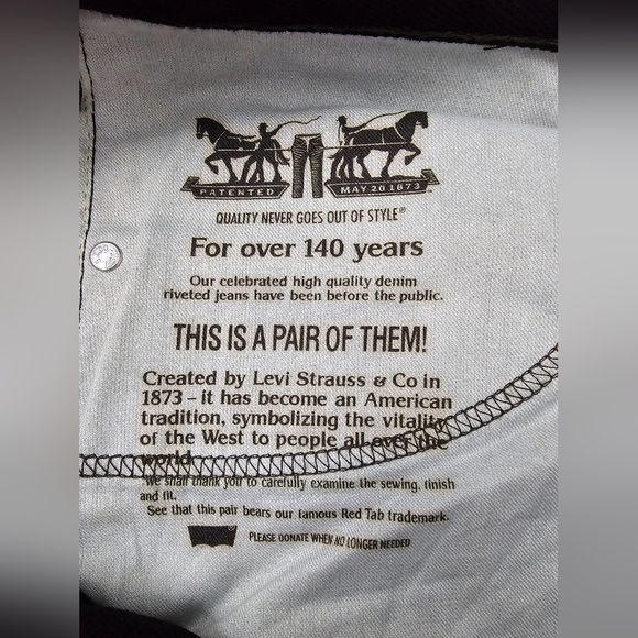 LEVI STRAUSS & CO. Men's Black Jeans 505. Size: 40/36 - Picture 12 of 16